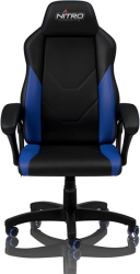 nitro concepts c100 gaming chair black blue photo