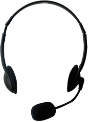 ewent headset 2x 35mm jack 21m black photo