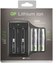 charger gp l211 2 battteries cr18650 photo