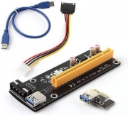 estillo pci express riser card 6 pin converter pci e x 1 to pci e x16 usb 30 photo