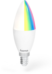 hama 176583 wlan led lamp e14 55 w rgbw without hub for voice app control photo