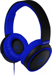 headphones with microphone maxell b52 black and blue photo