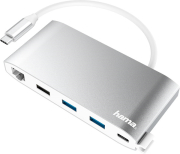 hama 200111 usb c hub multiport 8 ports 3 x usb a 2 x usb c vga hdmi lan photo