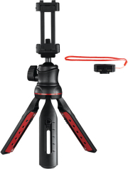 hama 04635 solid ii 21b table tripod with brs2 bluetooth remote trigger photo