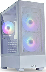 case lian li lancool 205 mesh mid tower tempered glass white photo