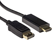 ewent cable act ak3992 displayport male hdmi a male 5 m black photo