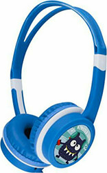 gembird mhp jr b kids headphones with volume limiter blue photo