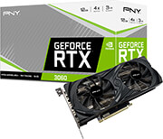 vga pny geforce rtx 3060 uprising lhr vcg306012dfmpb 12gb gddr6 pci e retail photo