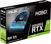 vga asus phoenix geforce rtx 3050 ph rtx3050 8g 8gb gddr6 pci e retail photo