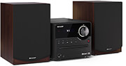 sharp ixosystima 20 xlb512 45w me digital media cd player kai bluetooth black brown photo