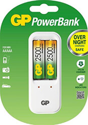 charger gp pb410 2 aa batttery nimh 2500mah photo