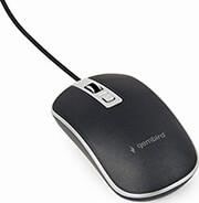 gembird mus 4b 06 bs optical mouse usb black silver photo