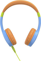 hama 184106 kids guard children s headphones on ear volume limiter flexible blue photo