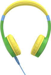 hama 184107 kids guard children s headphones on ear volume limiter flexible green photo