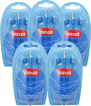 maxell eb 98 earphones blue 5tmx photo