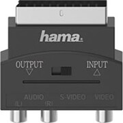 hama 205268 video adapter s vhs socket 3 rca sockets scart plug 4 pin photo