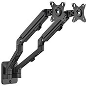 gembird ma wa2 01 adjustable wall 2 display mounting arm 17 27 up to 7 kg photo