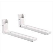 gembird wm u30 01 w universal heavy duty steel wall brackets 30 kg white photo