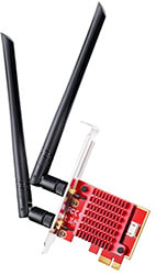 cudy we3000s ethernet adapter pcie tri band 24 5 6 ghz 574 2400 mbps photo