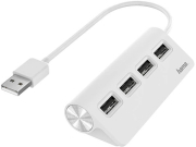 hama 200120 usb hub hama usb 20 1 4 white photo