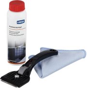 xavax 111752 hob cleaning kit 3 part cleaner scraper microfibre cloth photo