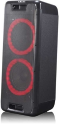 akai dj 880 party speaker with bluetooth led tws 100w rms photo