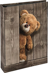 hama 02462 batzi memo album for 200 photos with a size of 10x15 cm standing teddy photo