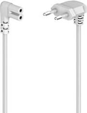hama 221102 power cable angled both sides euro plug double groove c7 5 m white photo hama 221102 power cable angled both sides euro plug double groove c7 5 m white photo