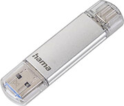 hama 124162 c laeta usb flash drive type c usb 31 usb 30 32 gb 40 mb s silver photo