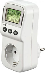 hama 223561 energy cost meter with lcd display digital electricity meter for sockets
