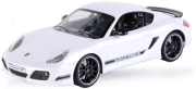 rc car porsche cayman r 1 16 with license white