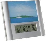 tfa 981093 electronic alarm clock with photo frame photo