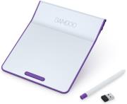 wacom bamboo pad wireless cth300u white purple photo