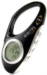 digital compass carabiner with thermometer photo