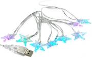 crystal sparkling color stars usb holiday lights photo