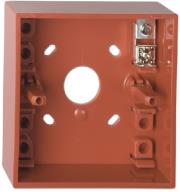 ge dmn787 surface mounting box with earth connector red photo