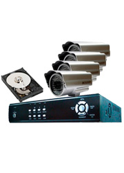 kguard systima parakoloythisis cctv with 20m kguard cameras 500gb hdd photo