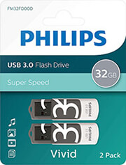 philips usb 30 32gb vivid edition shadow grey 2 pack photo