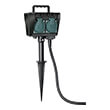 BRENNENSTUHL 4-WAY GARDEN SOCKET OUTLET WITH EARTH SPIKE