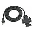 BRENNENSTUHL 1167810301 EXTENSION CABLE W. 3-WAY RUBBER COUPLING IP 44 10M