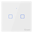 SONOFF T0EU2C-TX 2 CHANNEL TOUCH LIGHT SWITCH WI-FI WHITE