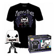 F.P!TEE(ADULT):DISNEYTHENIGHTMAREBFRCHRISTMAS-J.SKELLINGTON(GLOWS IN THE DARK)SP.ED.VIN.FIG. T-SH.S