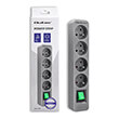 qoltec power strip 4 sockets 18m grey photo