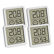 TFA 30.5053.02.04 4-PACK WHITE DIGITAL THERMO HYGROMETER