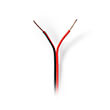 nedis cagw0500bk1000 speaker cable 2x 050 mm2 100 m wrap black red photo