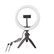 nedis rlstnd100bk ring light 10inch 120 led s 2700 6700k tripod black photo