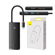 baseus hub os lite 6 port type c to hdmi 2x usb 302 sd tf pd black photo