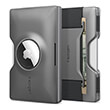 spigen wallet s card holder with card key ring gunmetal for airtag photo