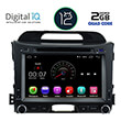 digital iq x374m gps 8 dvd multimedia oem kia sportage mod 2010 2015 photo