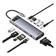 baseus metal gleam 11 in 1 hdmi 4k vga rj45 pd usb 30 card reader photo